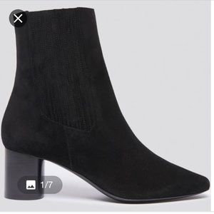 Sandro Paris Black Suede Ankle Boots - Like New! Super cools! They are a must!